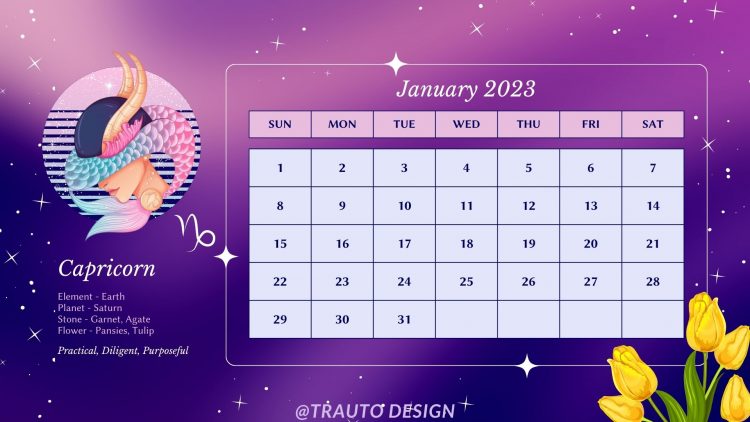 Chia sẻ bộ lịch 2023 - Zodiac Calenda