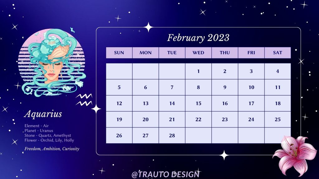 Chia sẻ bộ lịch 2023 - Zodiac Calendar